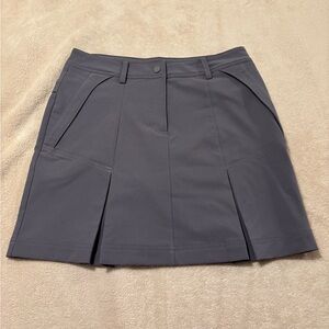 Cutter & Buck Annika Collection Pleated A-Line Golf Skort in Slate Gray